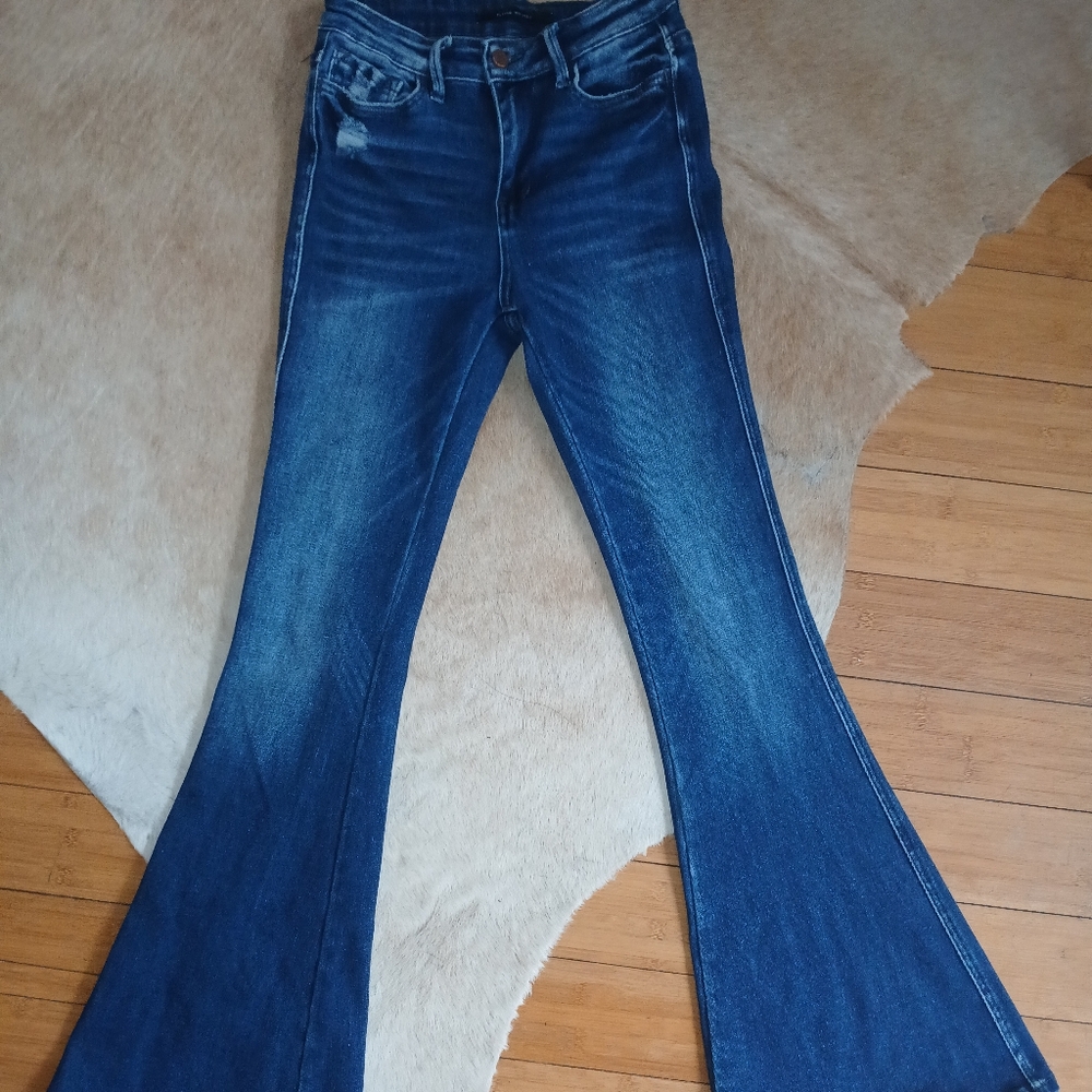 Flying Monkey Flared Blue Jeans